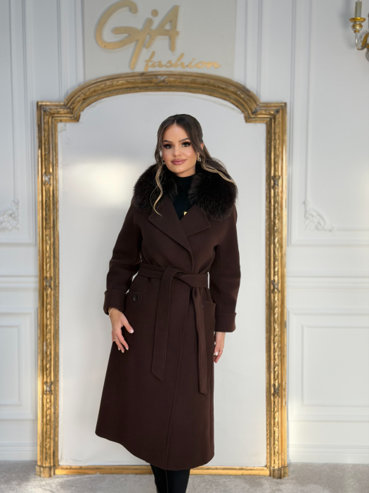 Palton cu Blana Naturala Adenella [3]