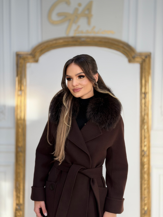 Palton cu Blana Naturala Adenella [2]