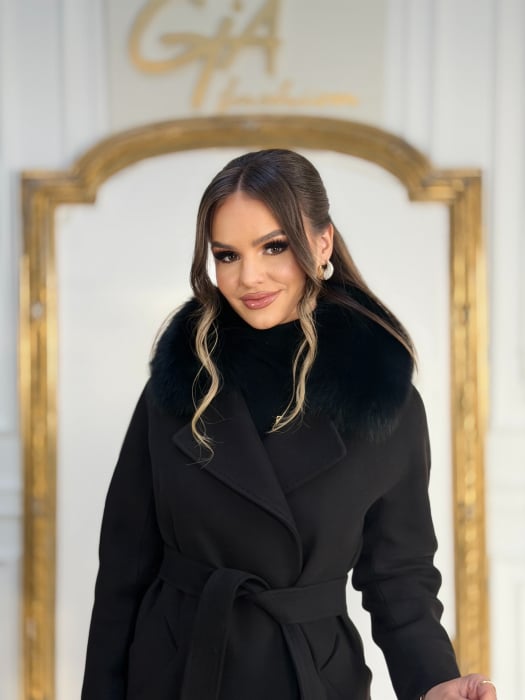 Palton cu Blana Naturala Cazellia [2]