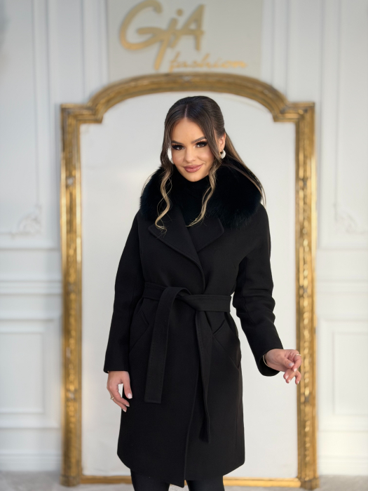 Palton cu Blana Naturala Cazellia [4]