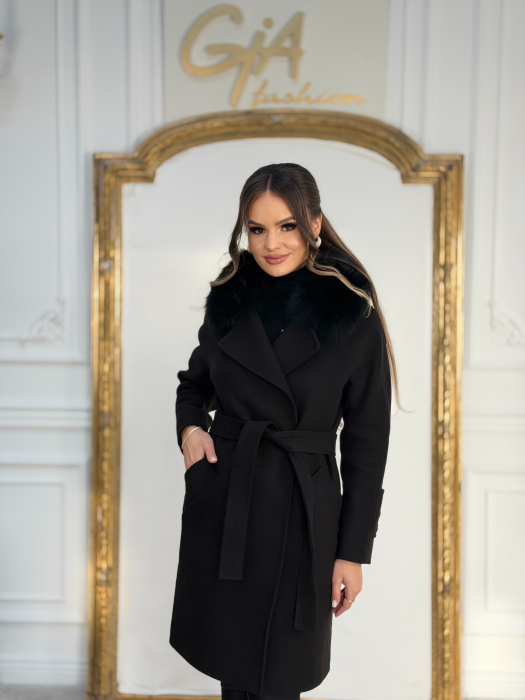 Palton cu Blana Naturala Cazellia [3]