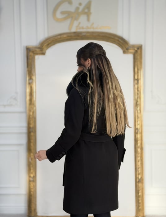 Palton cu Blana Naturala Cazellia [6]