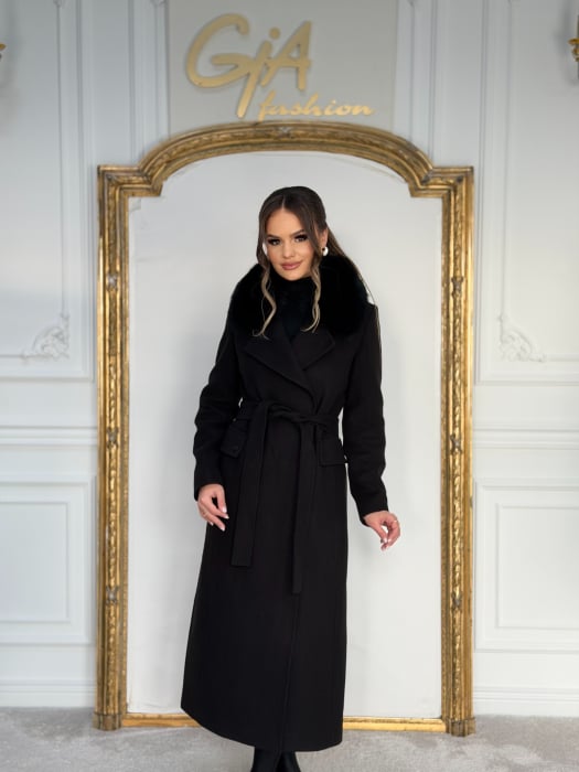 Palton cu Blana Naturala Cellea [3]