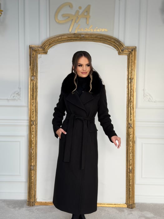 Palton cu Blana Naturala Cellea [5]