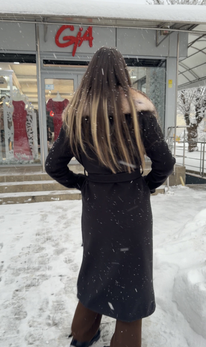 Palton cu Blana Naturala Fezia [5]