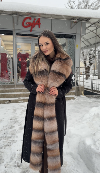 Palton cu Blana Naturala Fezia [4]