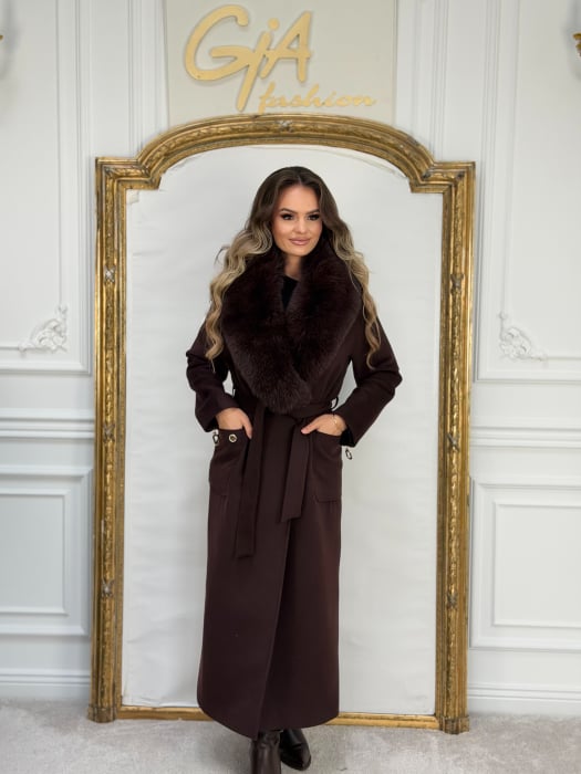 Palton cu Blana Naturala Gessela [5]