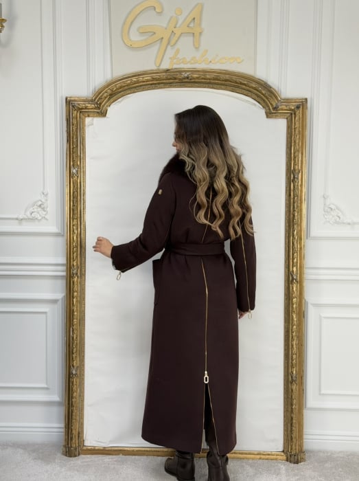 Palton cu Blana Naturala Gessela [8]