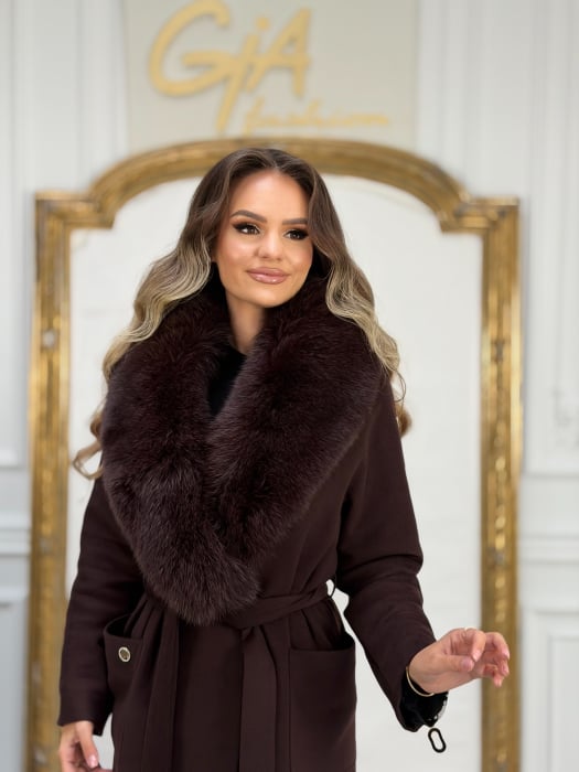 Palton cu Blana Naturala Gessela [2]