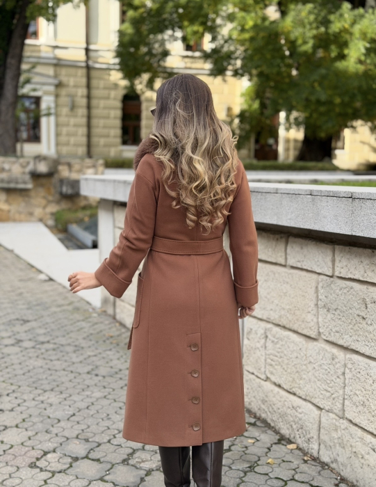 Palton cu Blana Naturala Hemallia [11]