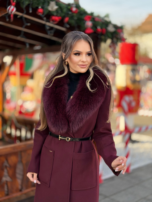 Palton cu Blana Naturala Kamissa [2]