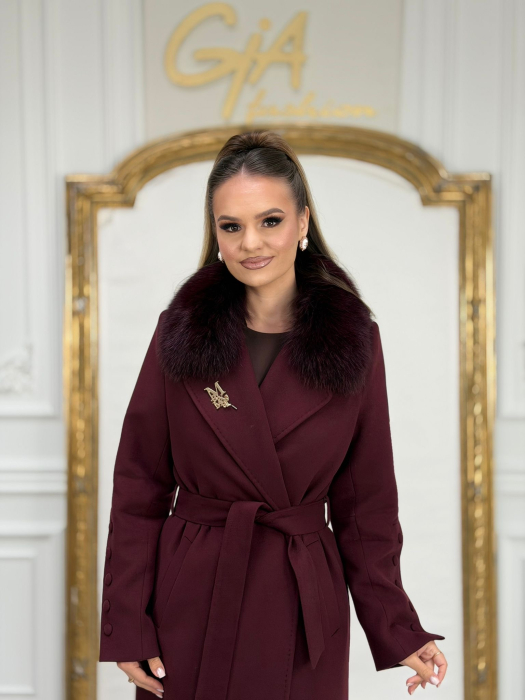 Palton cu Blana Naturala Karella [8]