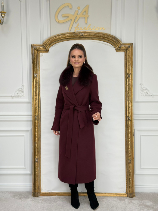 Palton cu Blana Naturala Karella [7]