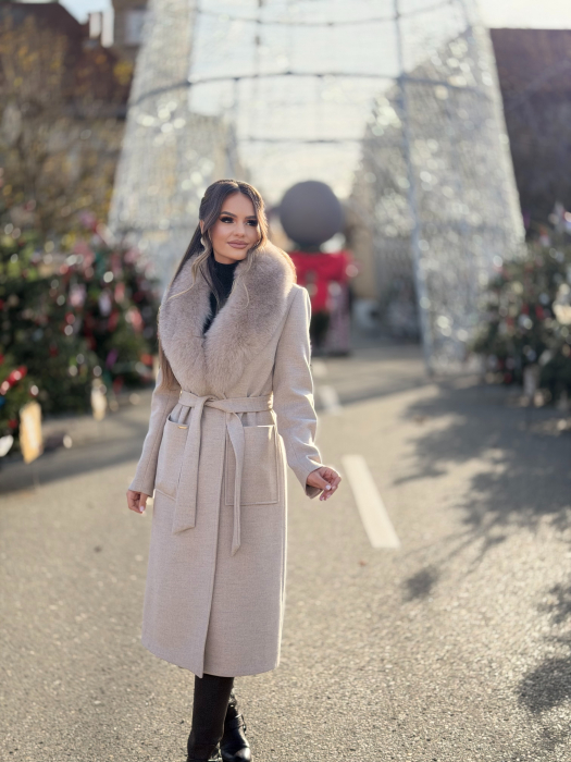 Palton cu Blana Naturala Rellea [3]