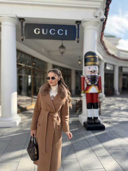 Palton cu Blana Naturala Sellea [5]