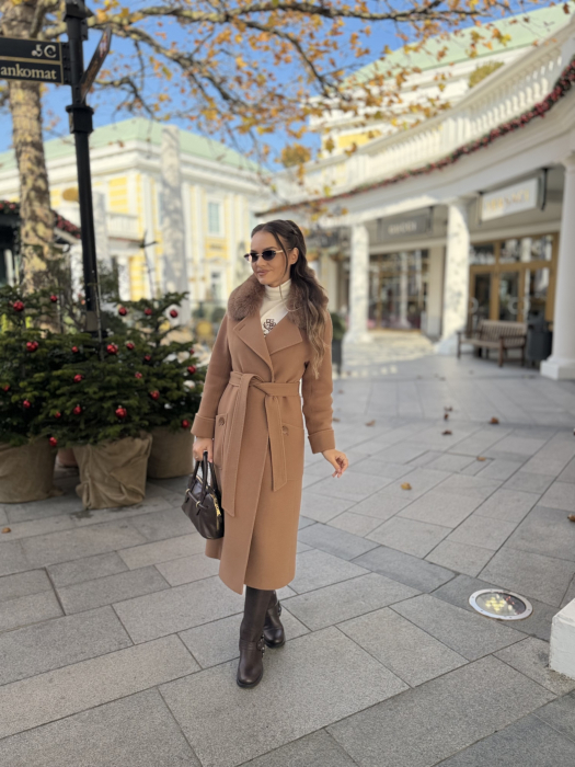 Palton cu Blana Naturala Sellea [6]