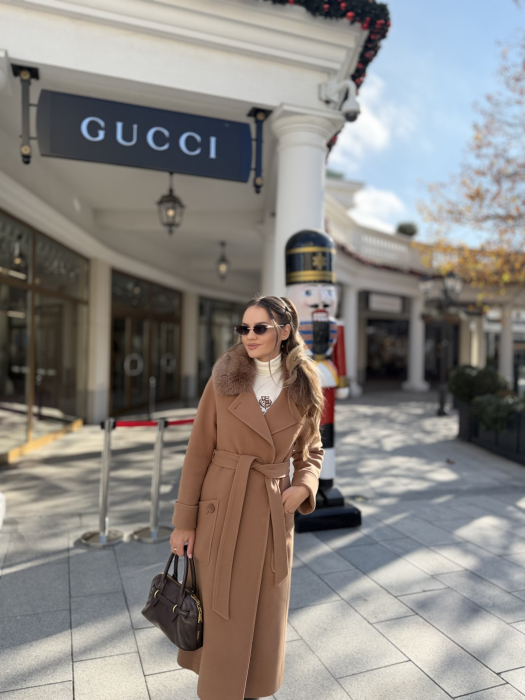 Palton cu Blana Naturala Sellea [2]