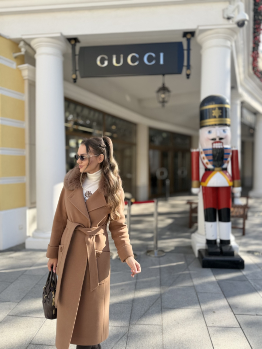 Palton cu Blana Naturala Sellea [4]