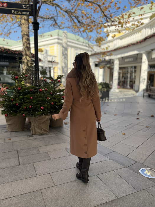 Palton cu Blana Naturala Sellea [7]