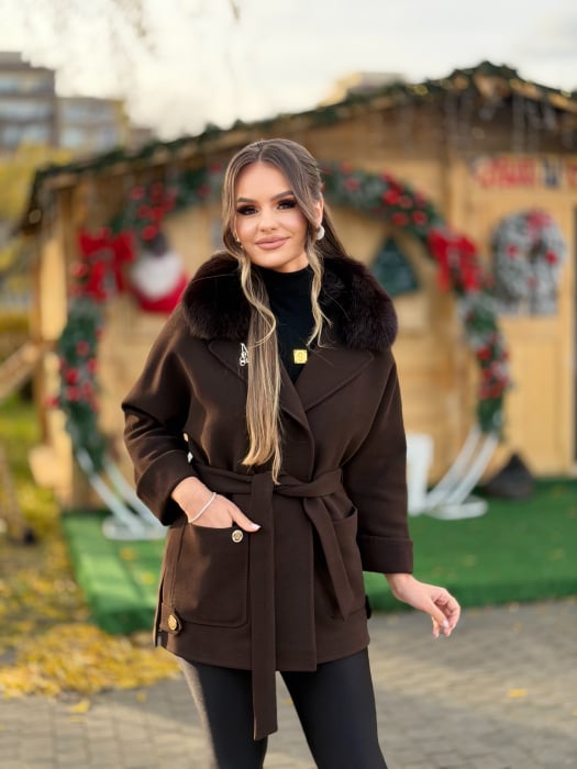 Palton cu Blana Naturala Zannia [1]