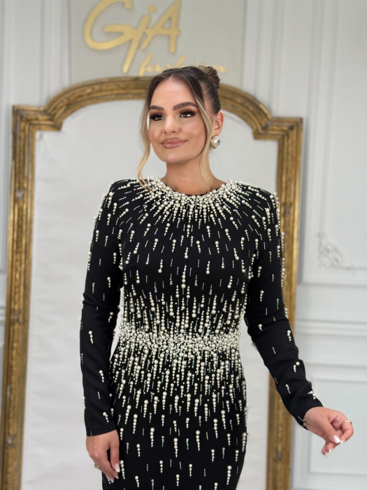 Rochie Acerissa BLACK WHITE [7]