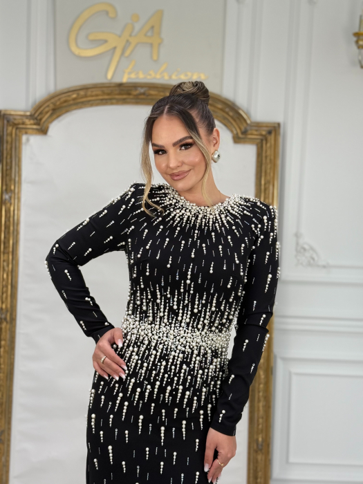 Rochie Acerissa BLACK WHITE [3]