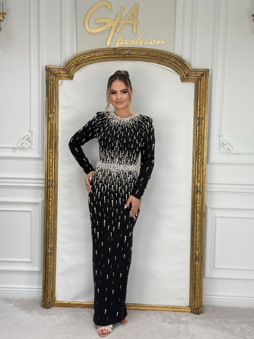 Rochie Acerissa BLACK WHITE [9]