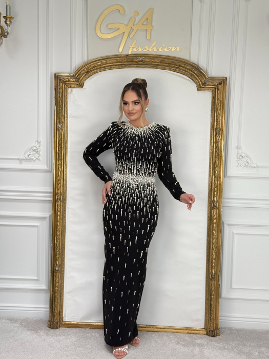 Rochie Acerissa BLACK WHITE [4]