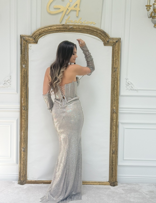 Rochie Adissa Grey [8]
