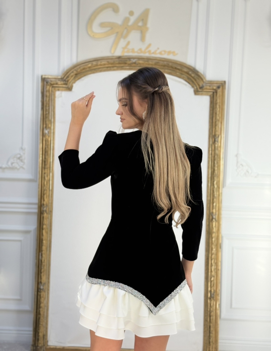 Rochie Adivinia Catifea White [7]