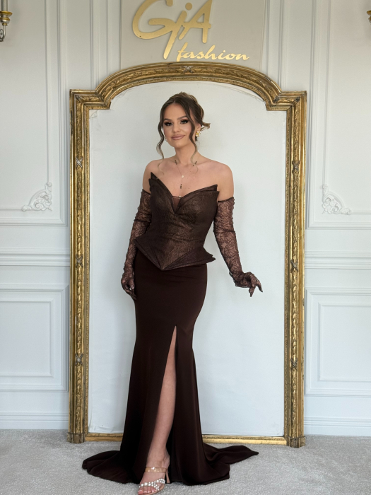 Rochie Alera Brown [3]