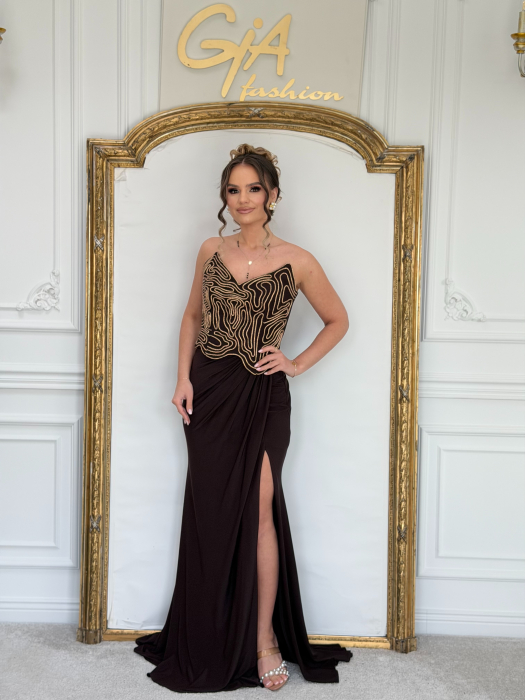 Rochie Alinia Brown [6]