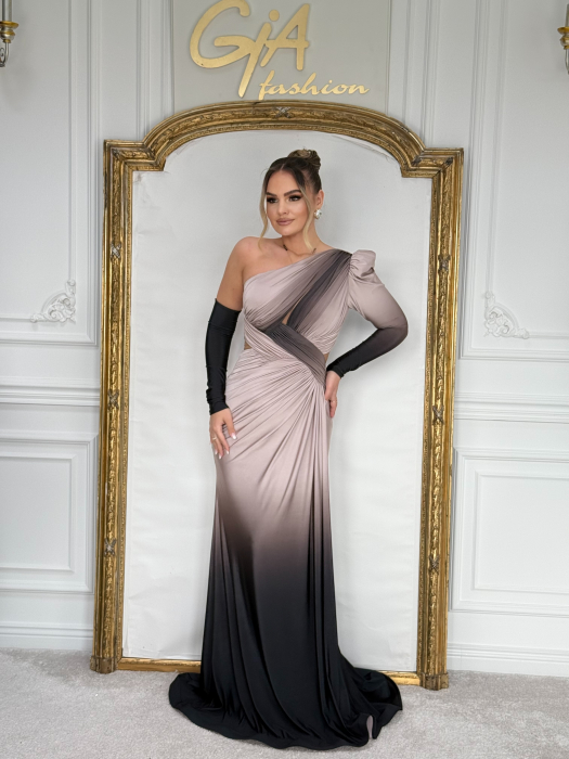 Rochie Azesa GRAY BLACK [4]