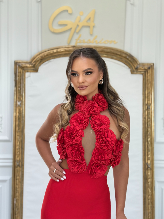 Rochie Bloom Red [6]