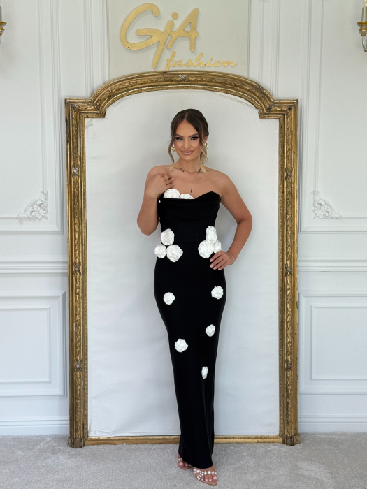 Rochie Blossom Black and White [4]