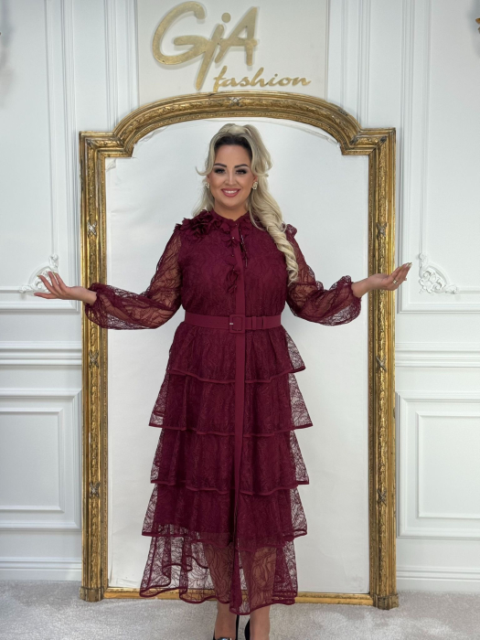 Rochie Burgundi Elis [3]