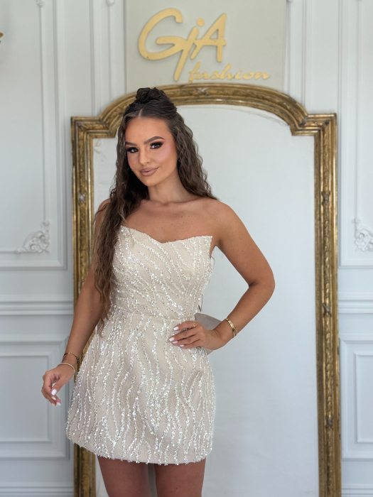 Rochie Calenia Beige [8]