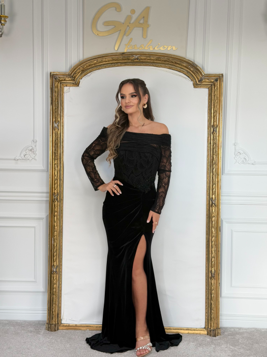 Rochie Catifea Massiva Black [6]