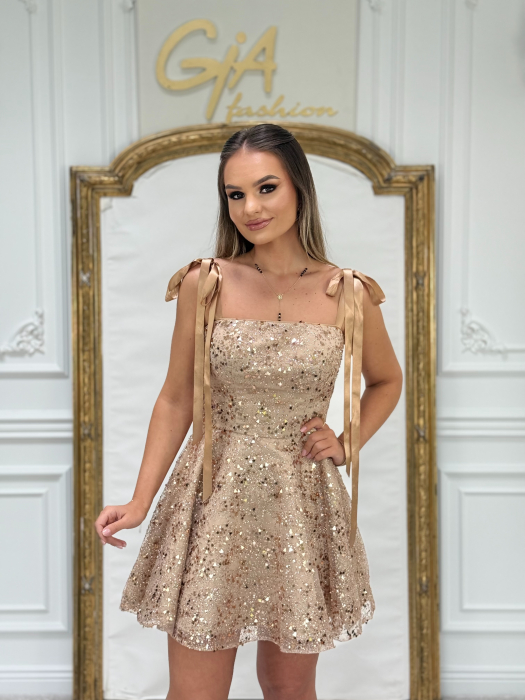 Rochie Celessy Gold [3]
