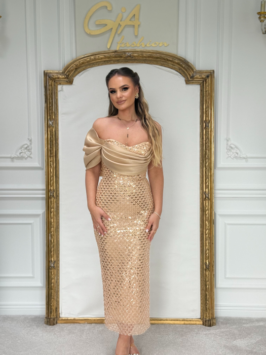 Rochie Cellida Gold [3]
