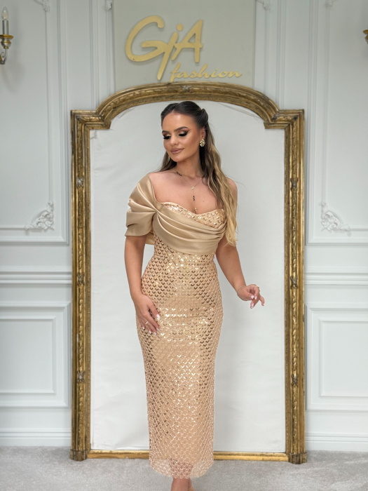 Rochie Cellida Gold [5]