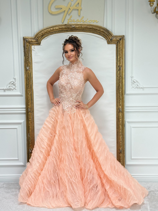 Rochie Cerella Peach [5]