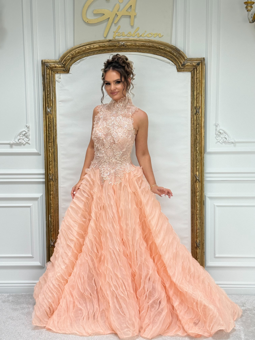 Rochie Cerella Peach [6]