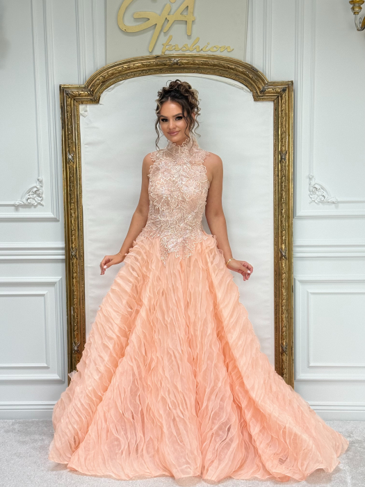 Rochie Cerella Peach [3]