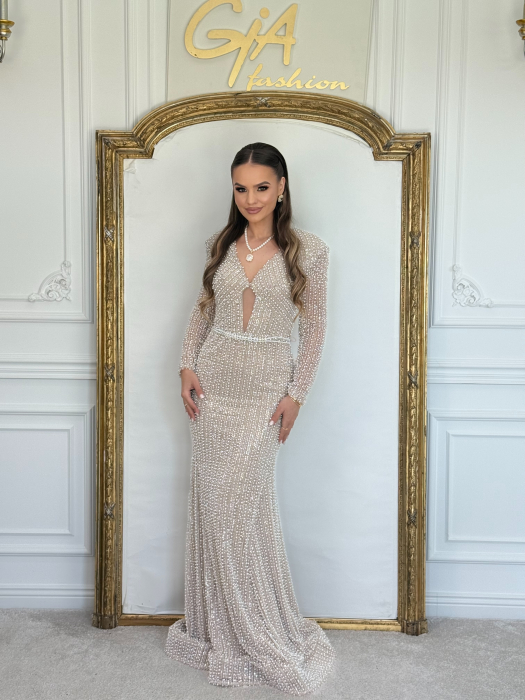 Rochie Cezellia Beige [3]