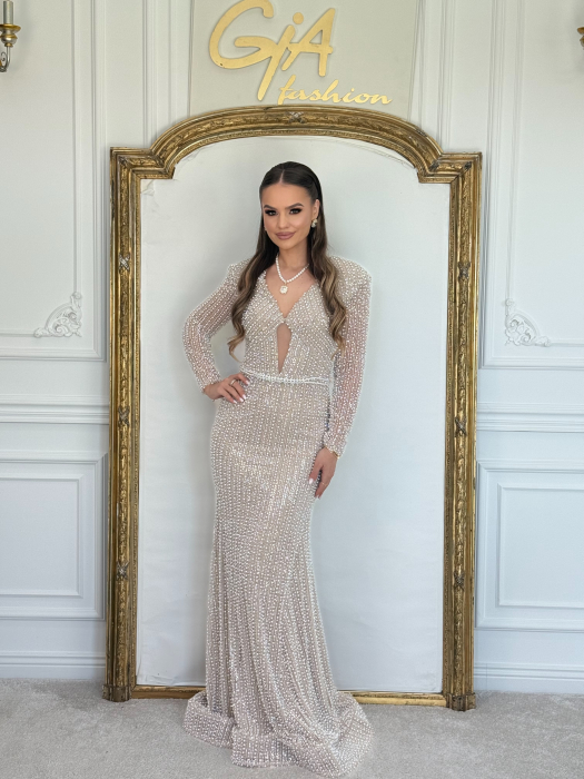 Rochie Cezellia Beige [6]