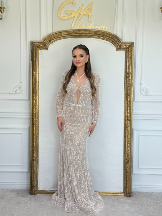 Rochie Cezellia Beige [7]