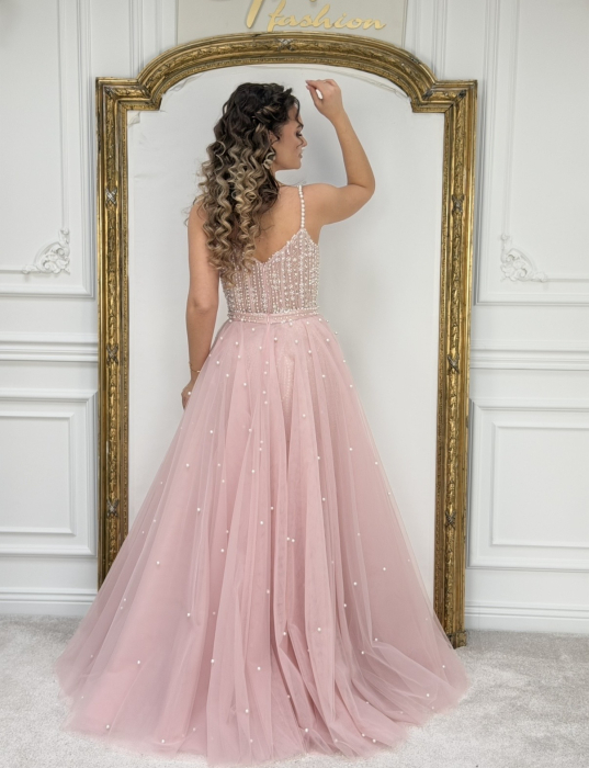 Rochie cu Trena Detasabila Zevia Pink [8]