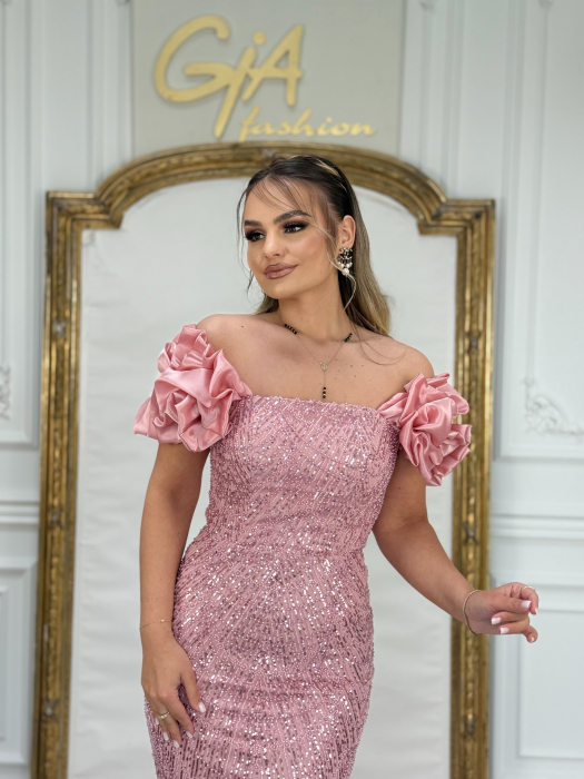 Rochie Daleasia Pink [5]