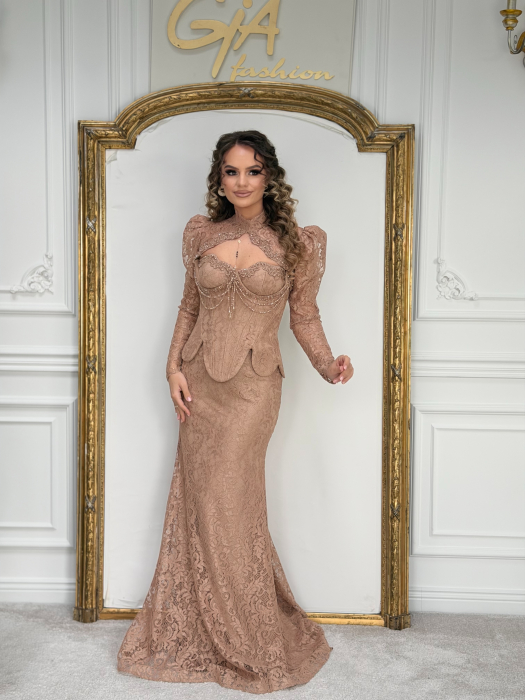 Rochie Danissa Beige [5]
